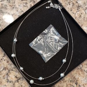 Avon Silver Bead Necklace with Dainty Design